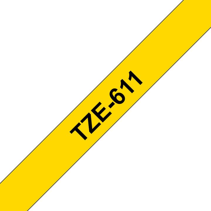 Produktbild Brother Tze-611 (0.60 cm, Schwarz)