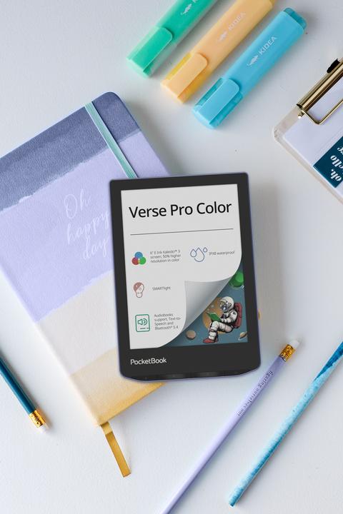 Immagine prodotto PocketBook Verse Pro Color (6", 16 GB, Sogno di lavanda)