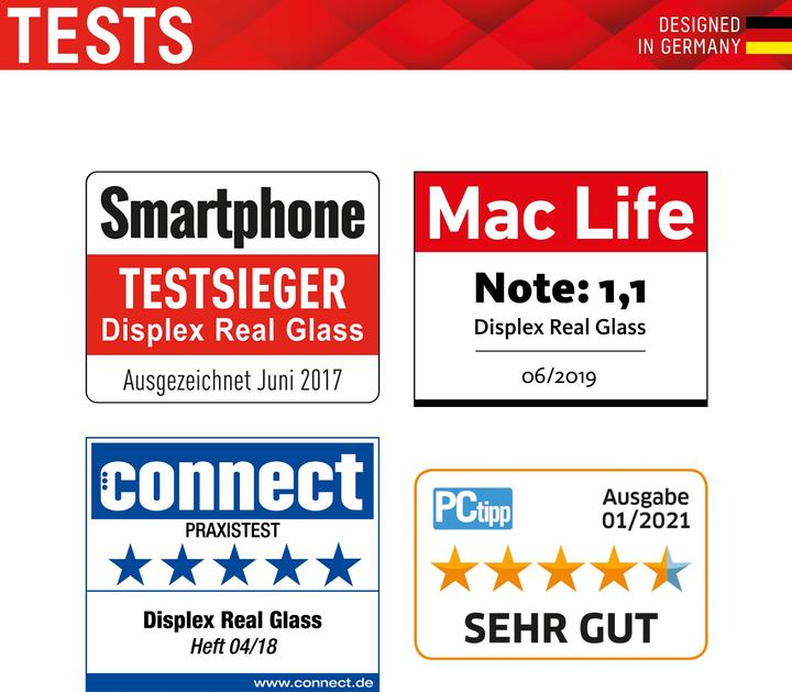 Produktbild Displex Real Glass, 2D Panzerglas + Handyhülle (1 Stück, Xiaomi Mi 11T 5G, Xiaomi Mi 11T Pro)