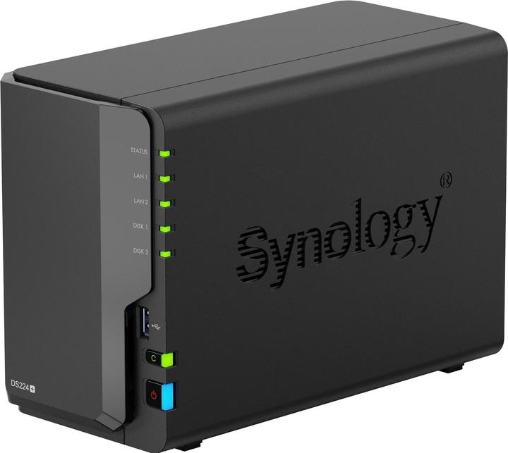 Actual product image Synology DS224+ (2 x 12 TB, Synology HAT 53xx)