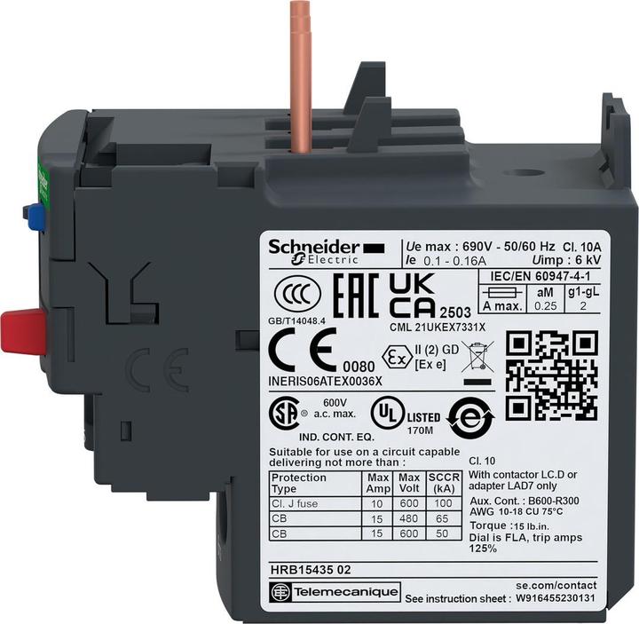 Produktbild Schneider Electric Motorschutzrelais 13A