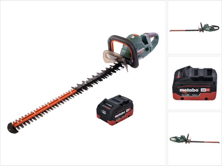 Actual product image Metabo HS 18 LTX BL 75 cordless hedge trimmer 18 V 75 cm brushless + 1x battery 5.5 Ah - without charger