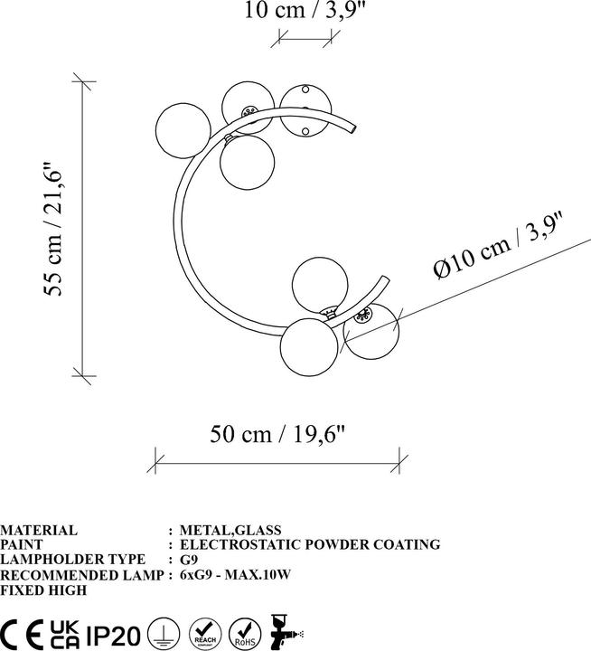 Image du produit Opviq Luminar Wall Lamp