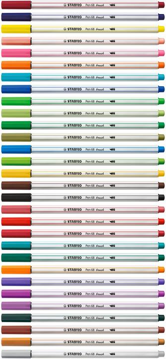 Produktbild STABILO Pen 68 brush Premium-Filzstift (Hellgrün, 1 x)