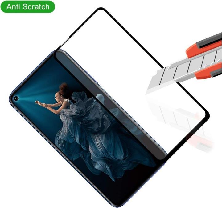 Actual product image Screenguard Honor 20 Pro Full Screen Protective Glass Film 2.5D 9H (1 Piece, Honor 20 Pro)
