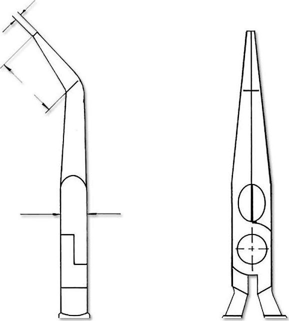 Produktbild Knipex Flachrundzange mit Schneide(Storchschnabelzange) 26 16 200 SB (200 mm)