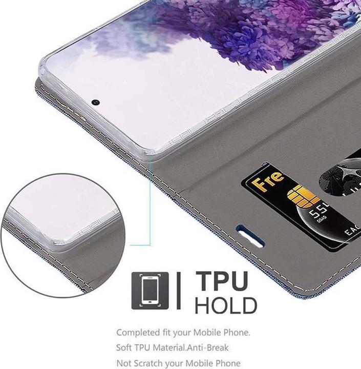Produktbild Cadorabo Book Jeans Optik Cover (Samsung Galaxy S20)