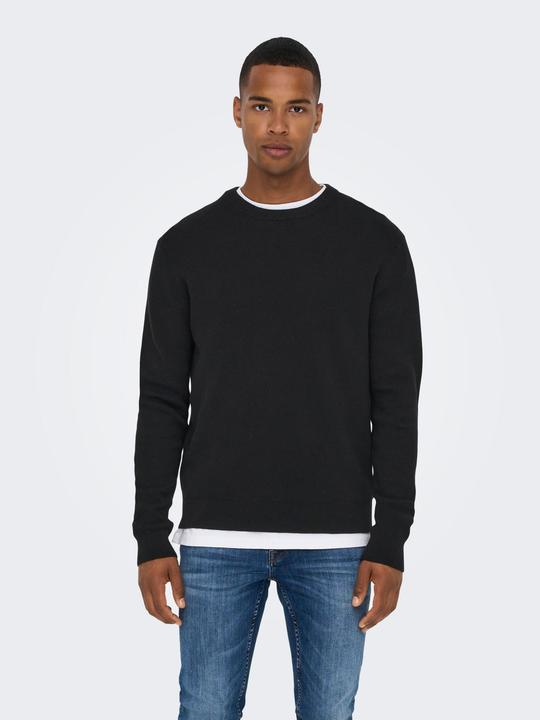 Produktbild Only & Sons Strukturstrick Strickpullover (L)