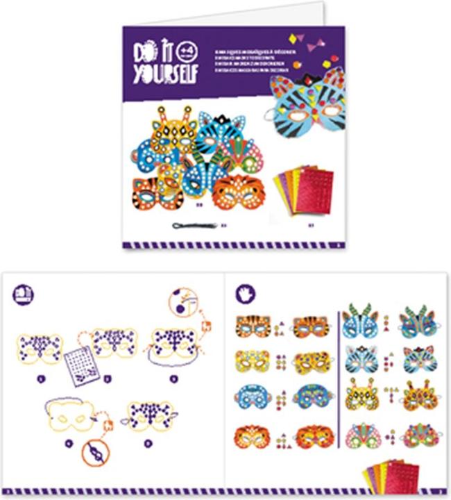 Produktbild Djeco Mosaik Masken Dschungeltiere