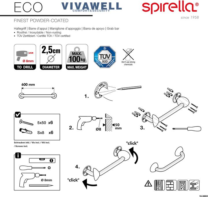 Produktbild spirella Wannengriff Eco