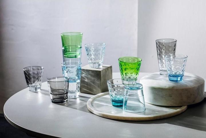 Actual product image Leonardo Drinking glass Optic Pastel 300 ml, 6 pieces, Multicoloured (0.30 l, 6 x)