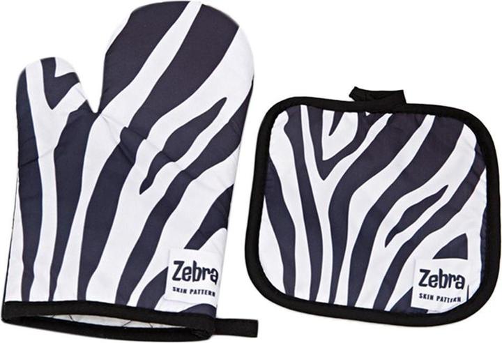 JTI Casserie and pot with zebra pattern (Cotton)