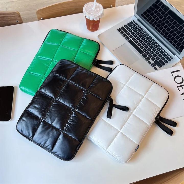 Actual product image Only-Bags.Store Down Soft Liner Bag for Ipad Macbook Air pro Dell Asus Puffer Laptop Sleeve Bag, 15-inch (15")