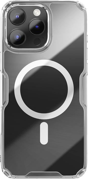 Actual product image Nillkin Nature Pro Magnetic Case with MagSafe for iPhone 16 Pro - Transparent&White (Apple iPhone 16 Pro)