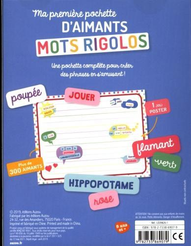 Actual product image Auzou France Mots rigolos : ma première pochette d'aimants (French)