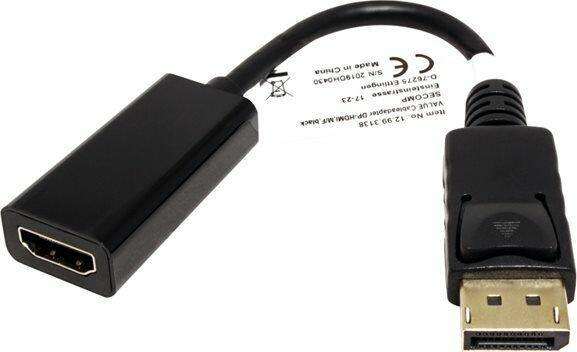 Produktbild Value Videoadapter - DisplayPort männlich zu HDMI weiblich (HDMI, 15 cm)