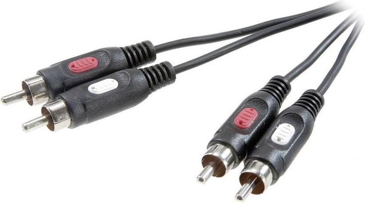 SpeaKa Professional Speaka Audiokabel 2x Cinch 5 m (5 m, Cinch)