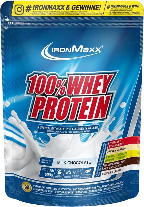Produktbild IronMaxx Whey Protein (Milchschokolade, 1 Stk., 500 g)