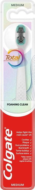 Colgate Handzahnbürste Total Foaming Clean, Single, Medium