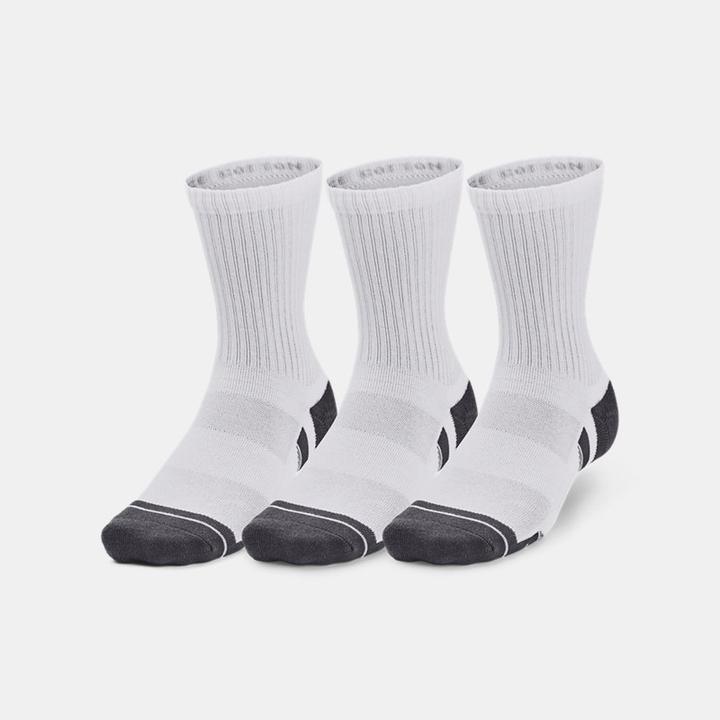 Produktbild Christina Aguilera Under Armour Performance Cotton Mid-Crew Socks White (3x) (M)