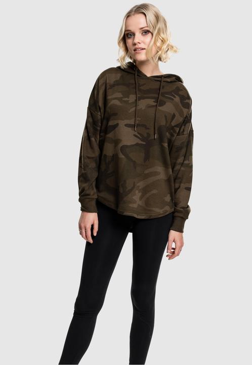 Immagine prodotto Urban Classics Felpa con cappuccio camo oversize da donna (XS)