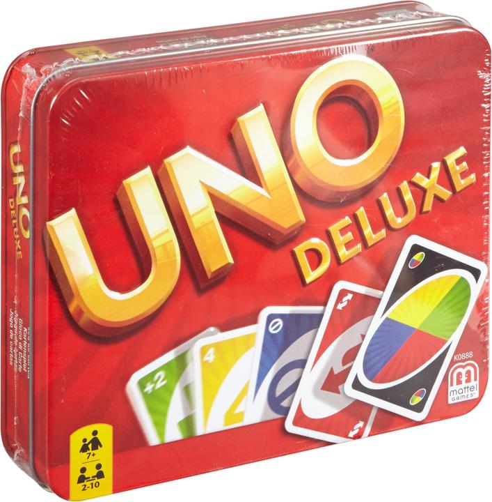 Produktbild Mattel Games Uno Kartenspiel Deluxe in Metalldose (Deutsch, Französisch, Italienisch)