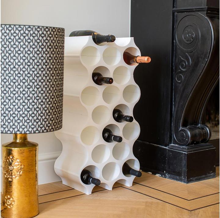 Actual product image Koziol Bottle rack SET-UP Deep Grey (24 x 36 x 37 cm, 10 Fl.)