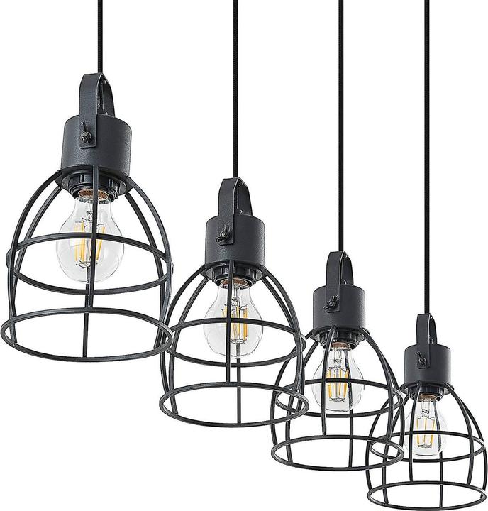 Image du produit Lindby Flintos 4 Lampe à suspendre Black (E27)