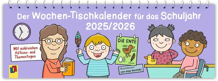 Image du produit Le calendrier hebdomadaire de table pour l'année scolaire 2025/2026 (Allemand)