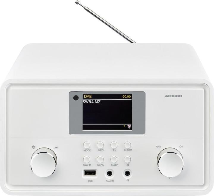 Produktbild Medion LIFE® P85027 STEREO INTERNETRADIO 7,1 cm (2,8") TFT-Display, 25.000+ Internetradiosender & zahlreic (DAB+, Internetradio, UKW, WLAN, Bluetooth)