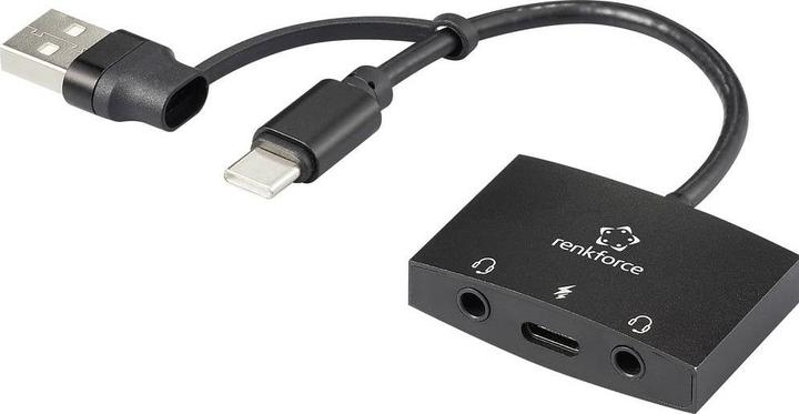 Immagine prodotto Renkforce Scheda audio RF-AA-200 2.0, connessioni per cuffie esterne (USB-C)