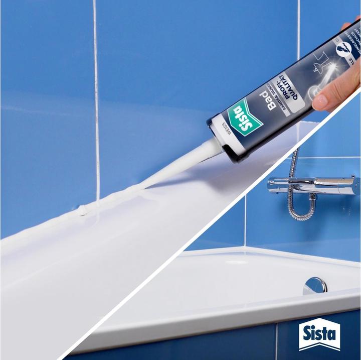 Immagine prodotto Sista Silicone da bagno di qualità professionale grigio argento (0.46 kg, Grigio argento, 280 ml)