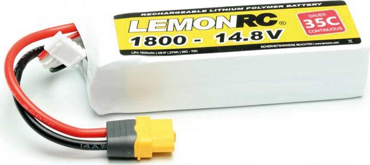 Pichler LEMONRC XT 1800 - 14.8V (35C) Lipo Akku (14.80 V, 1800 mAh)