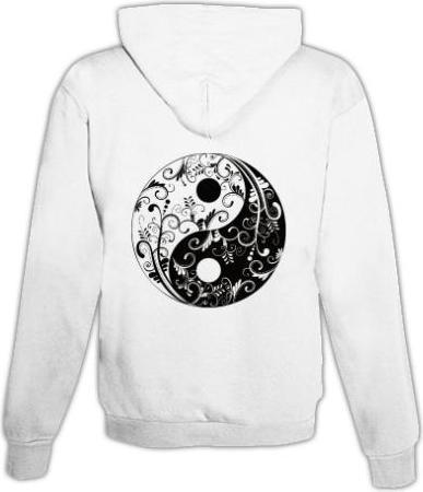 Immagine prodotto Schwesternuhr Felpa con cappuccio Yin Yang Unisex (XXL)