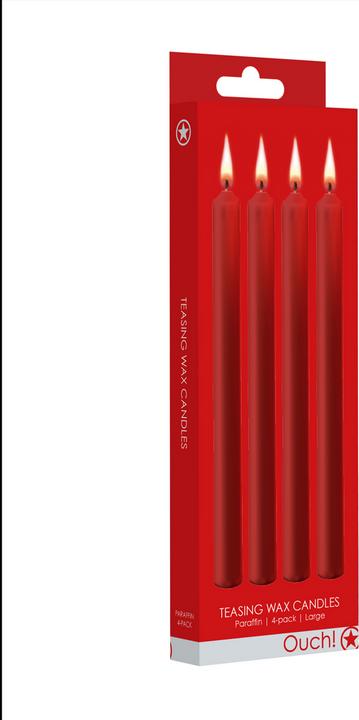 Image du produit Ouch! Teasing Wax Candles Large - Parafin - 4-pack