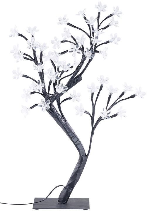 Produktbild Lunartec LED-Lichterbaum mit 48 leuchtenden Blüten und Sockel, 45 cm