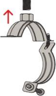 Actual product image Fischer FIS 049979 Pipe clamp FRSN 83-91 M8/M10 (Various)