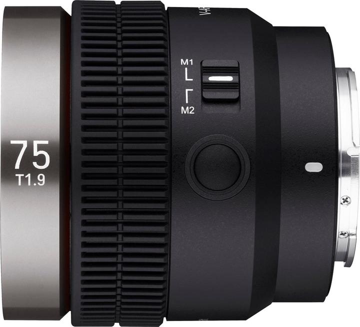 Actual product image Samyang V-AF 75mm T1.9, Sony E (Sony E, full size)