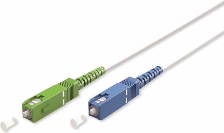 Actual product image Goobay Fibre optic cable FTTH, singlemode OS2 White, white Simplex, 30 m (S/UTP, CAT6, 30 m)