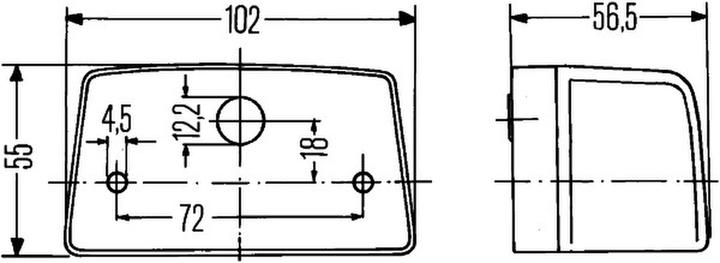 Produktbild Hella Kennzeichenleuchte Halogen für AGCO