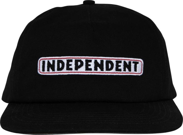 Actual product image Independent Bar Logo Unstructured Snapback