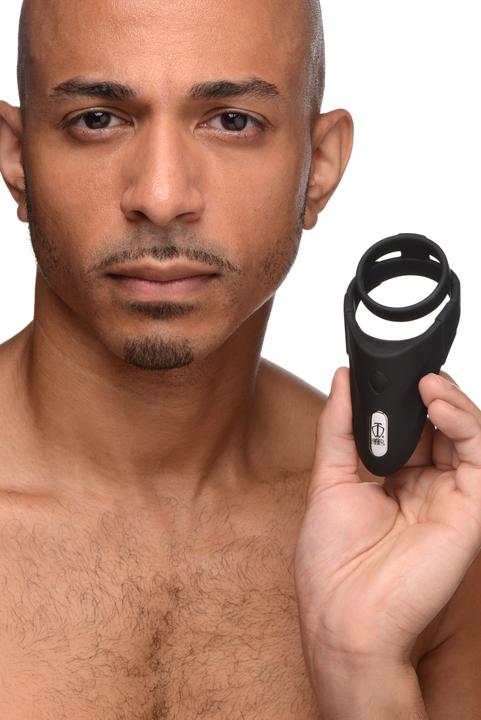 Image du produit Pipedream 10X Silicone Cock Ring + Vibrating Taint Stimulator (4 cm)