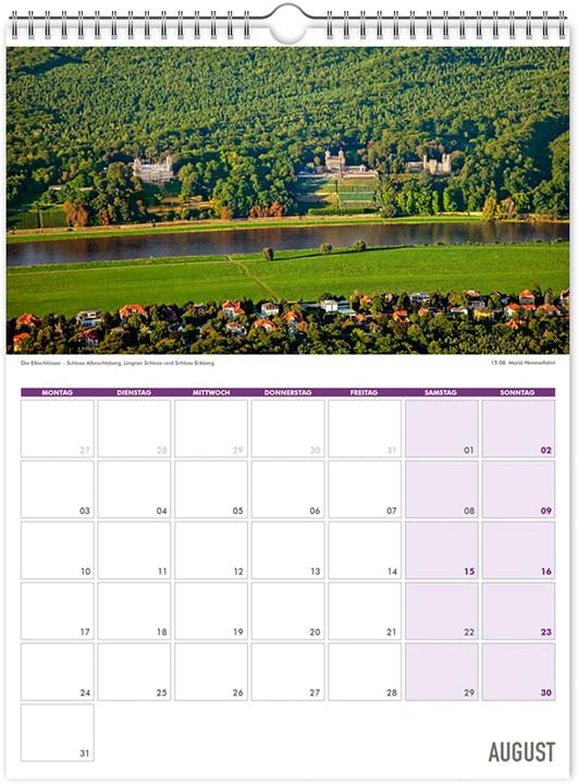 Image du produit Einschreibkalender Dresden und Schsische Schweiz 2026 (30 x 40 cm, Non contraignant, Allemand)