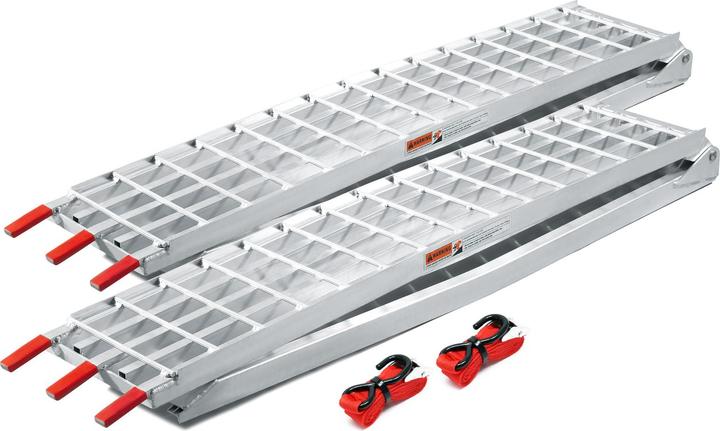 Image du produit Wiltec 2x Rampe de chargement Moto ATV Quad Pliable Aluminium Rail d'accès 310cm 1080kg