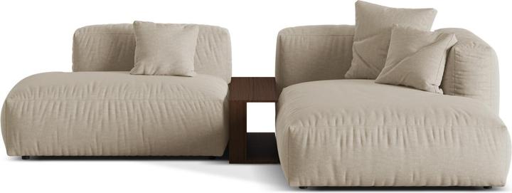 Actual product image Micadoni Modular Right Corner Sofa, "Martina", 2 Seats, 292x176x75 Made in Europe (Corner sofa)