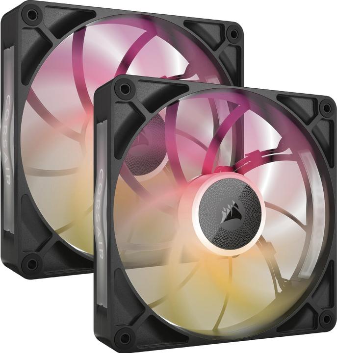 Actual product image Corsair RX MAX RGB Series, iCUE LINK RX140 MAX RGB, 140mm RGB Fan, Dual Fan Kit (140 mm, 2 x)