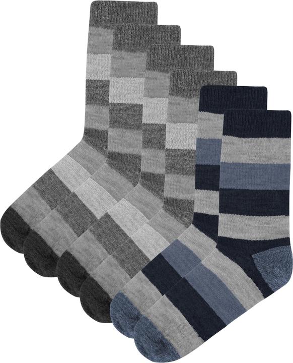Produktbild Normani 6 Paar Alpakasocken breitgestreift (6er Pack, 43 - 46)