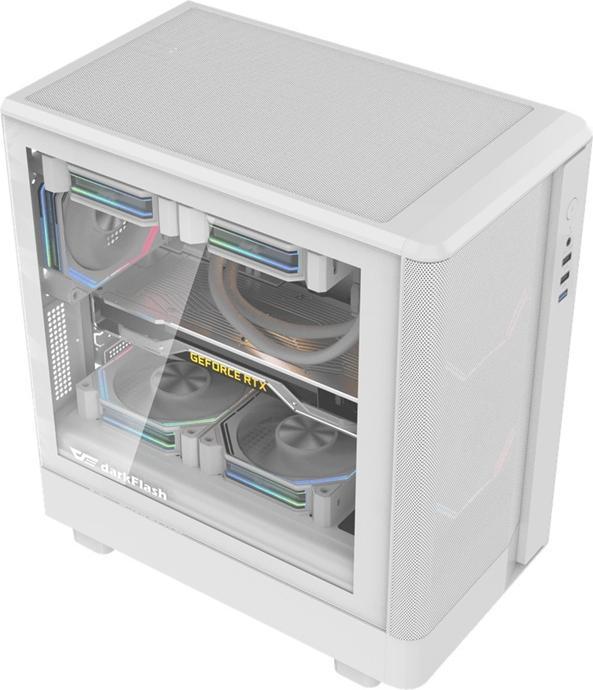 Actual product image Darkflash Tech Darkflash DB330M Mesh computer case (white) (ITX)
