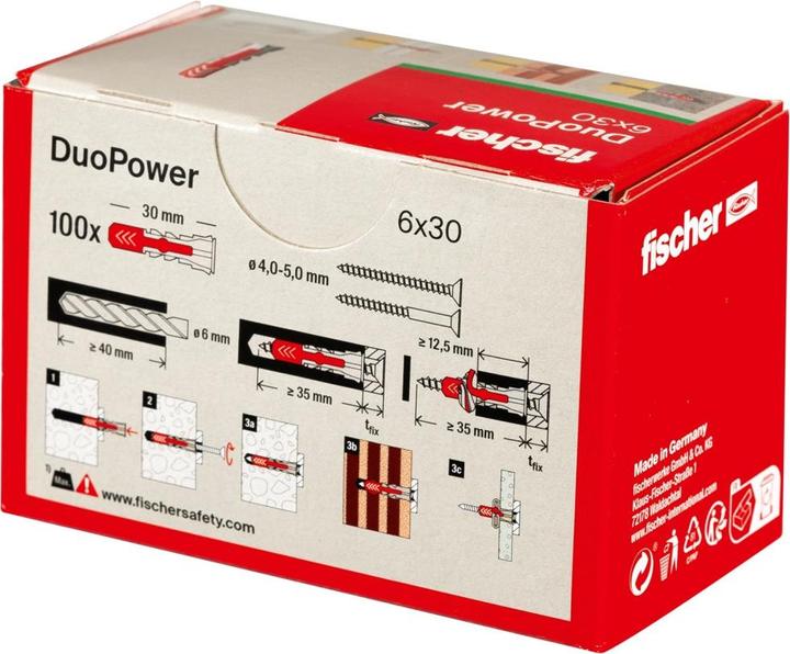 Image du produit Fischer Fiches universelles (100 pcs)