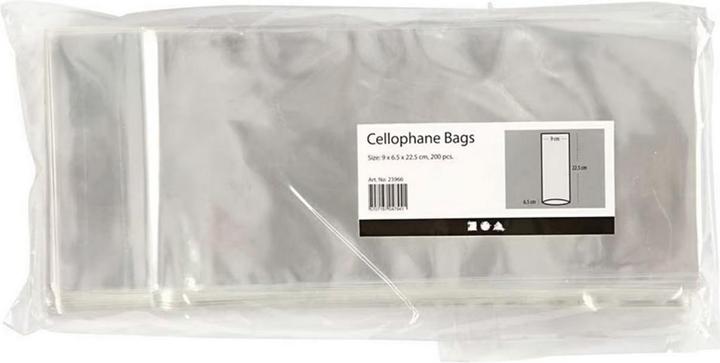Actual product image Creativ Company Clear bag 22.5 cm, 200 pieces, Transparent (200 x)